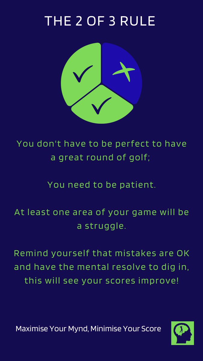 The 2 of 3 rule

#MyndfulGolf #GetAfterIt

🔵🟢