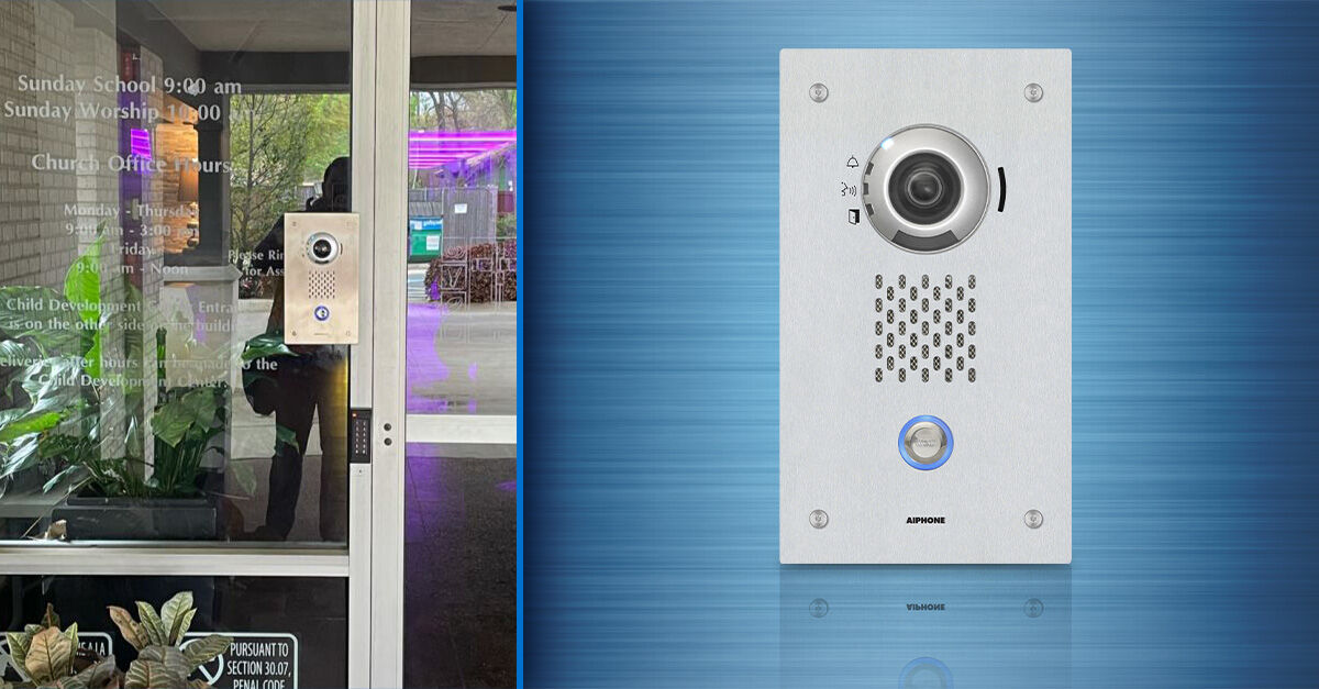 Aiphonecorp's tweet image. The clergy at this church selected our IP video door station to screen visitors before letting anyone into their facility. Check out the IX-DVF. 

bit.ly/489esfu

#IPVideoIntercom #EntrySecurity #ChurchIntercom #SeeTalkUnlock #AiphoneCorp