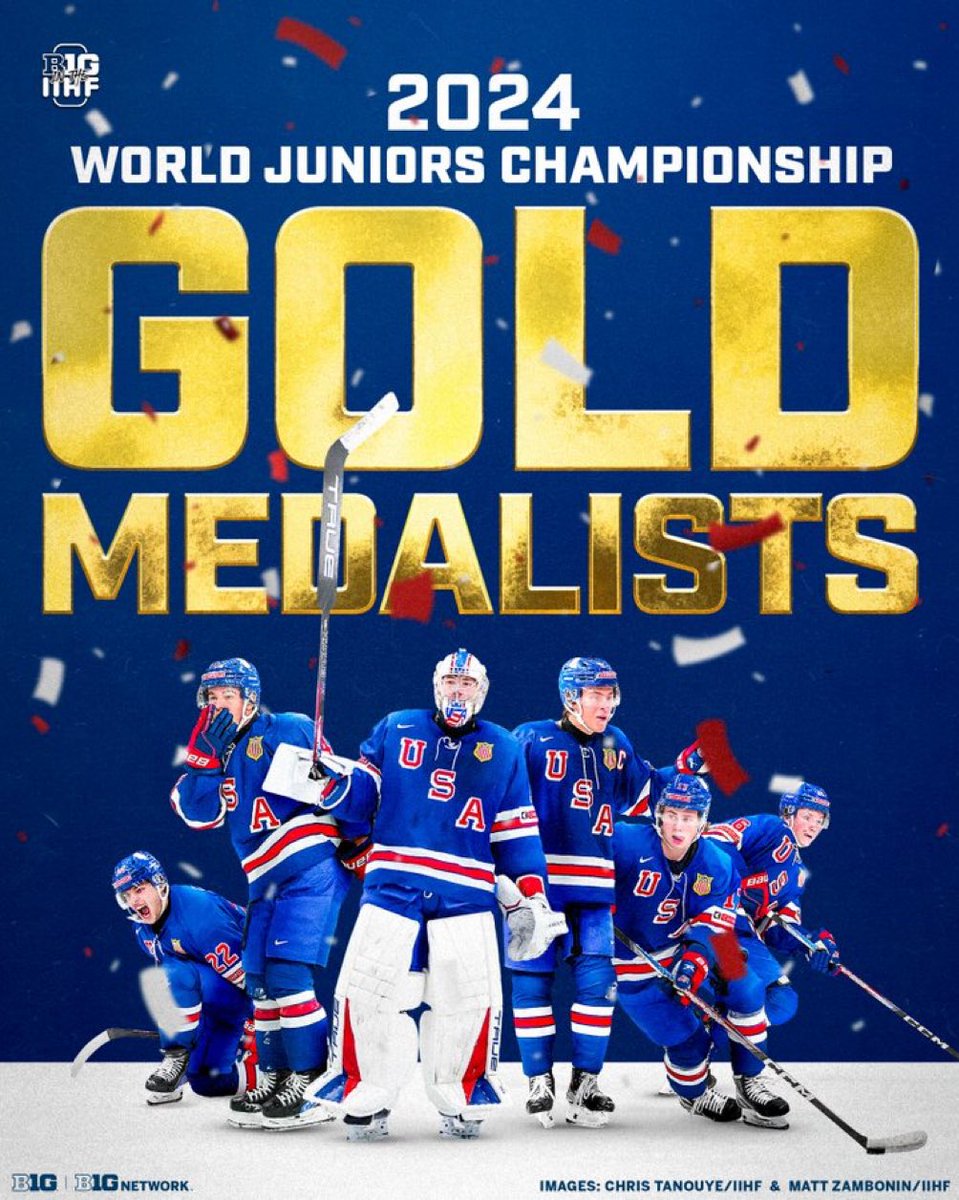 MinnesotaBlades's tweet photo. Congratulations to Team USA and Blades/Team MN alums: 
Gavin Brindley
Ryan Chesley
Jacob Fowler
Isaac Howard
Oliver Moore
Danny Nelson
Jimmy Snuggerud
Such an incredible showing at #WorldJuniors https://t.co/a9lWOK9D9c