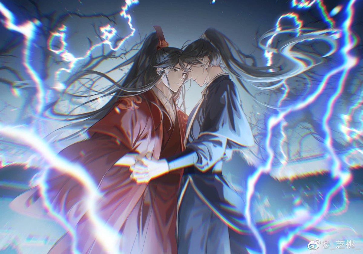 pearserha's tweet photo. this moment 😭 when ranwan were running away from the ghost king &amp; they got passed through the barrier of ghost king's palace which proved their ghost wedding to be real &amp; seeing that ghost king said loudly "aiyah, who would've thought, you two really are star-crossed lovers." 😭 https://t.co/HNsSMpAX79