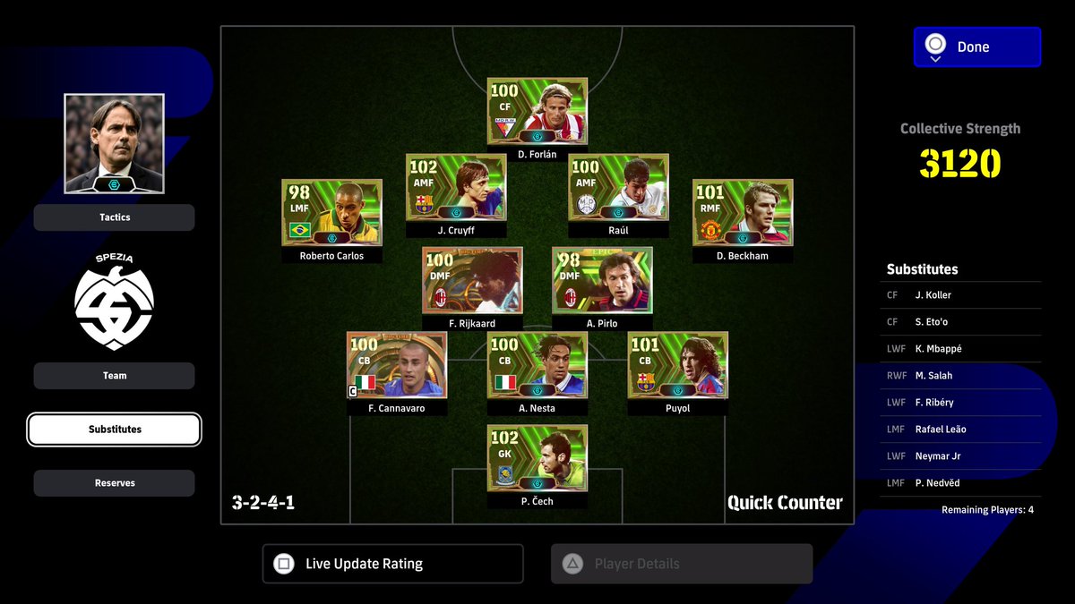 PESEP14's tweet photo. Next Game plan 💥

Risky but exciting! 

See you Live tonight 🤜🤛

#eFootball2024 https://t.co/QV9ijQZOPZ