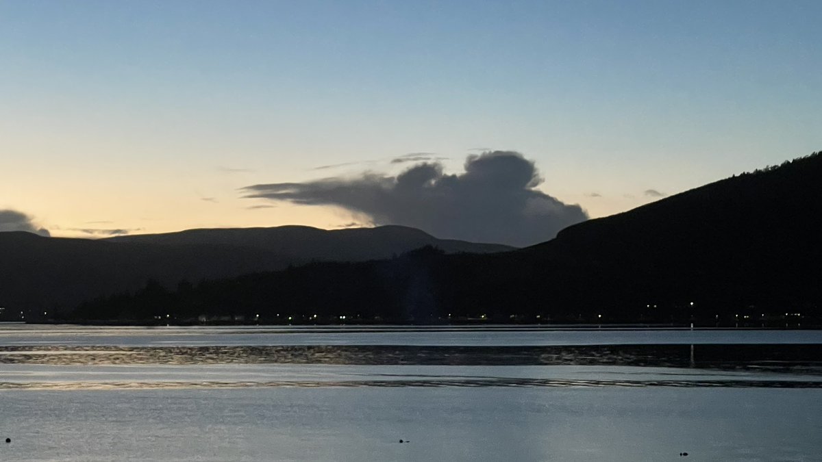 Amazing clouds tonight over Loch Long in Argyll Scotland ⛅️ 

What silhouettes can you see?

I see a cat and mouse 😂😂😂

#MHHSBD #StormHour #ThePhotoHour
