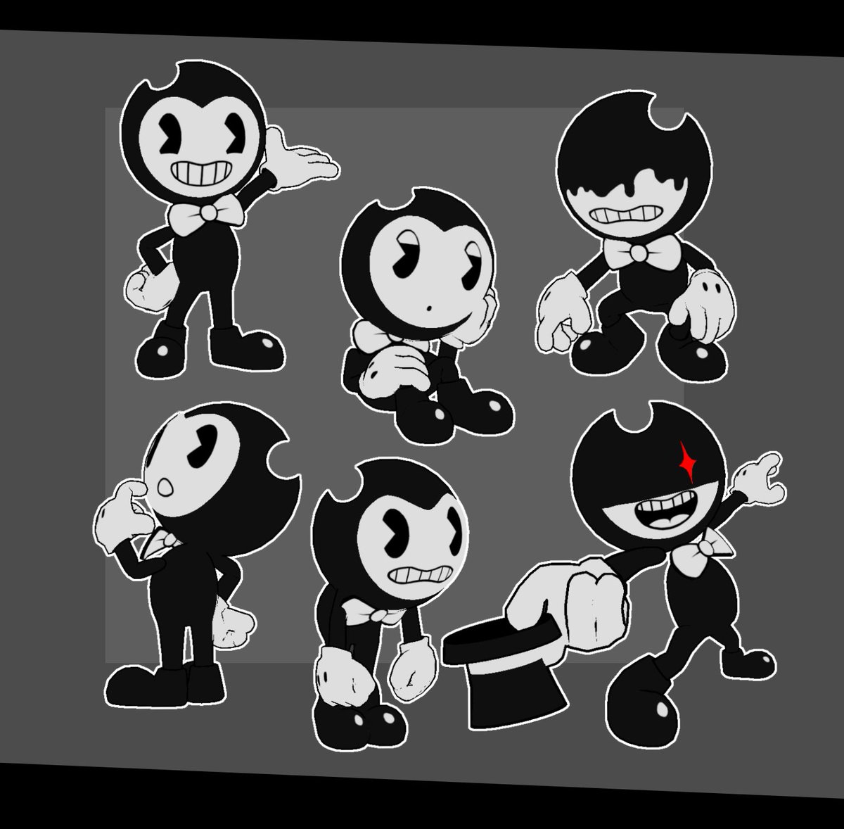Totally forgot I had this toon Bendy model I made back in 2021... I don't think I ever showed it off!

#BENDY #BENDYMOVIE