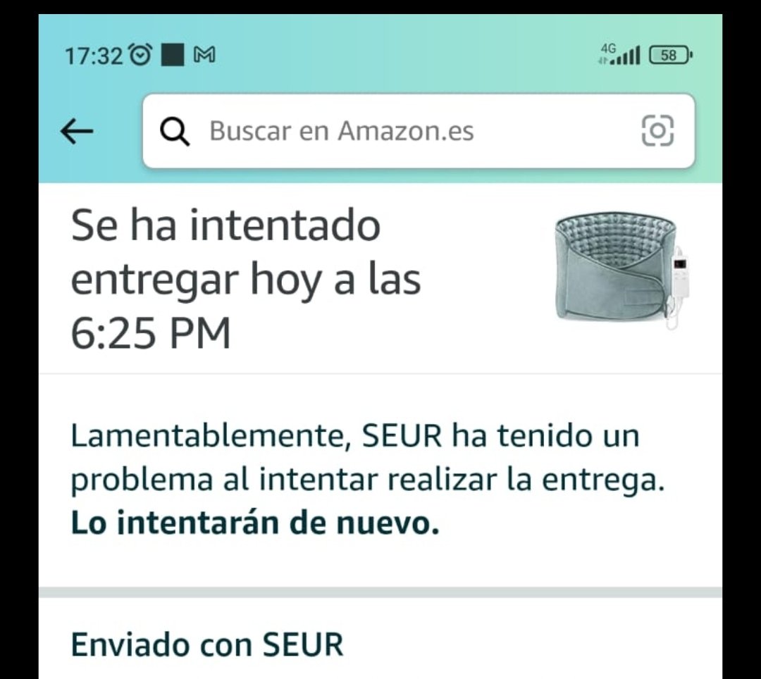 el_jina's tweet photo. @seur @AmazonHelp @SEUR_responde  @amazon  Seur como siempre dejando mal a Amazon,  una hora antes te dicen que no estás en casa ... Predicen el futuro. @SEUR  estáis perdiendo mucho. https://t.co/JEBGlLGJmT
