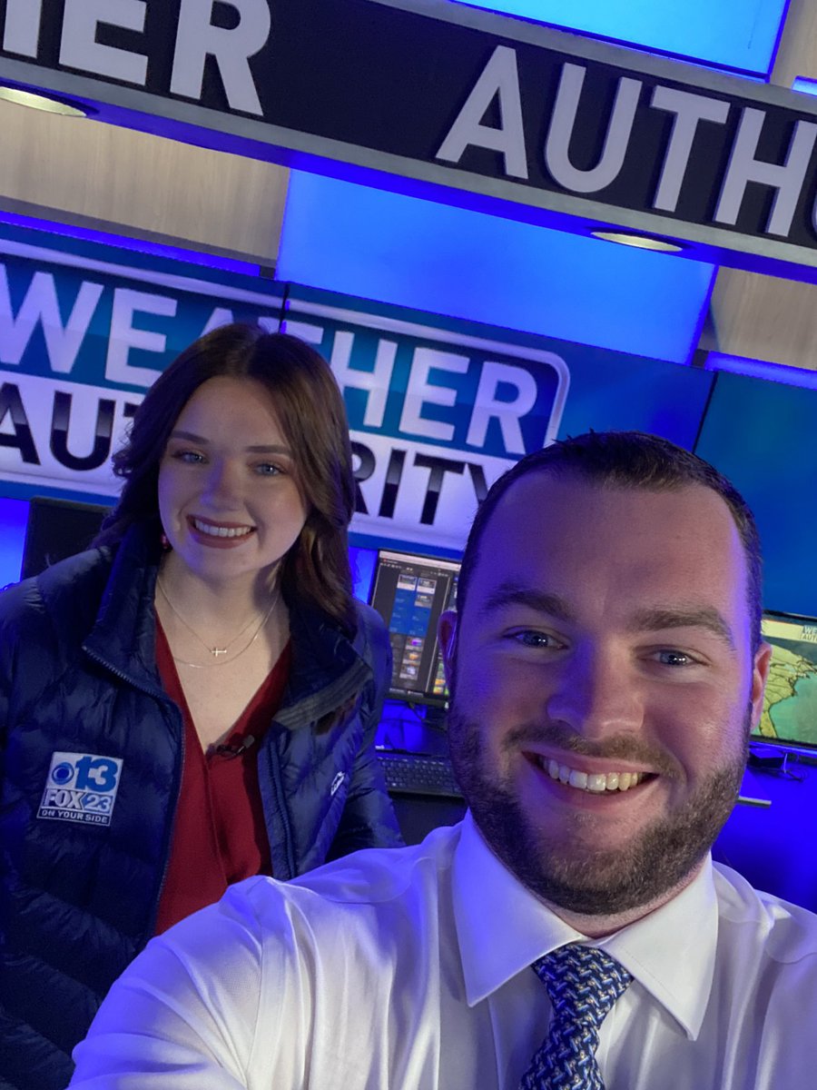 MaffeiInTheMorn's tweet photo. Emily & I talking snow at #HighNoon on #CBS13 https://t.co/hwPQBew9Yr