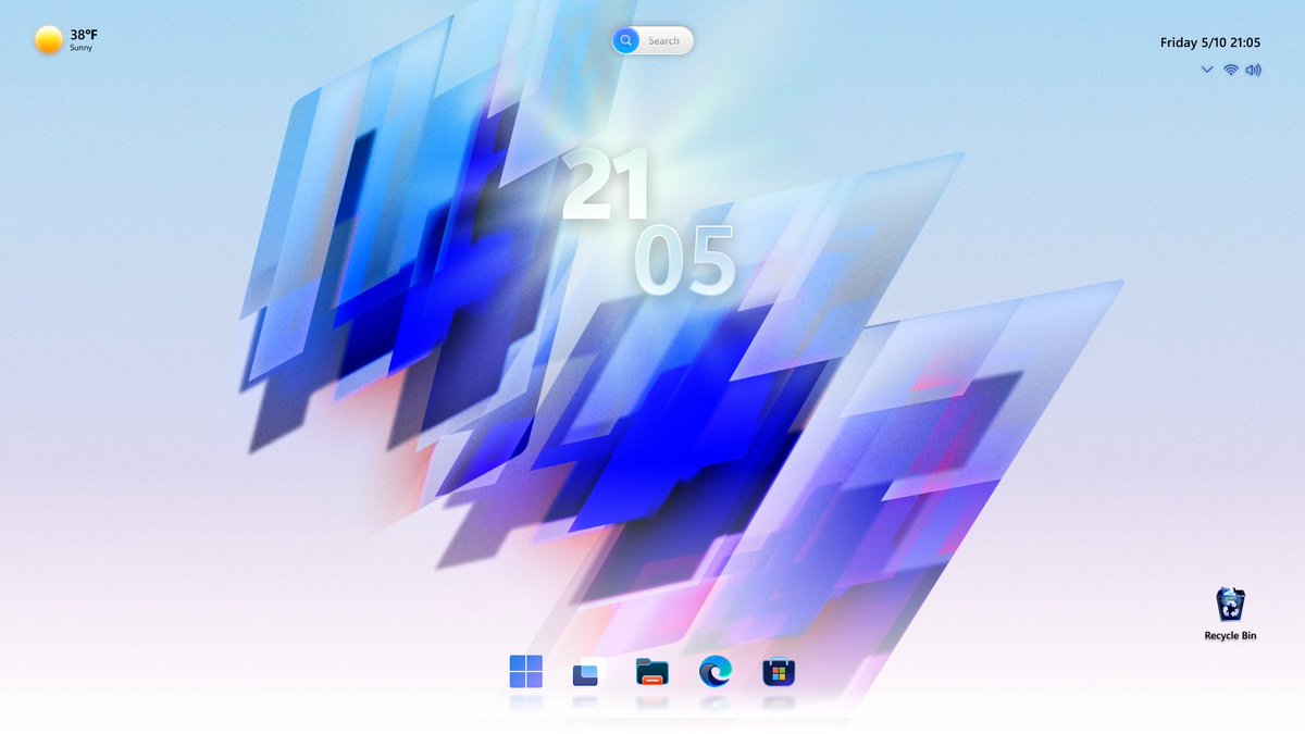 Triangten's tweet photo. Windows 2030 Concept (1/2)
(Icons by: @hunktwink123) #FluentDesign #Conceptart
#Windows https://t.co/pqbayH8B4n