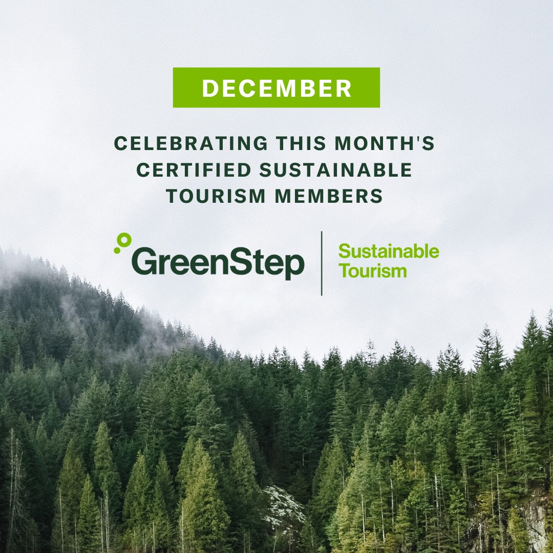 Throughout December four new businesses achieved GreenStep Sustainable Tourism Certification!

🌊 @Bluewater_BC — Gold

🐎 @TheFortMuseum — Silver

♿️ @AtsTrav — Bronze 

🍃 @Meewasin — Silver

Learn more about Sustainable Tourism: greensteptourism.com

#SustainableTourism