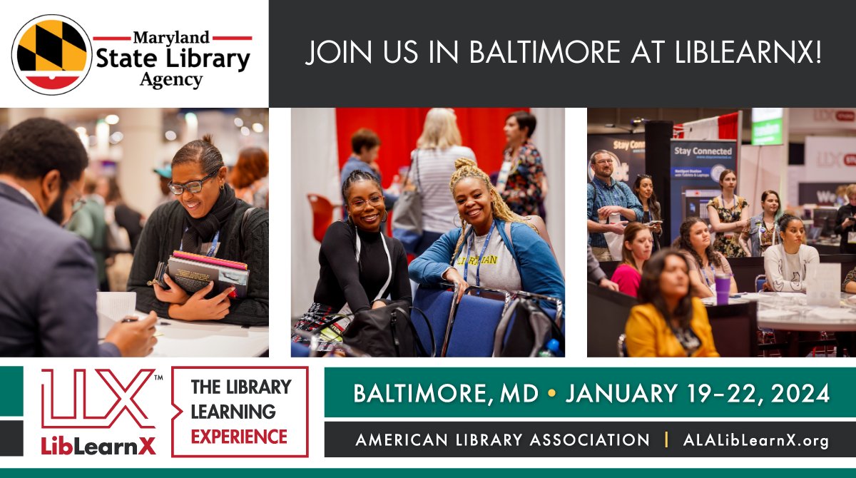 Excitement is building for the @ALAlibrary's LibLearnX in Baltimore! We're just two weeks away from this great event, so register today. #LibLearnX24 bit.ly/3RRaFx9