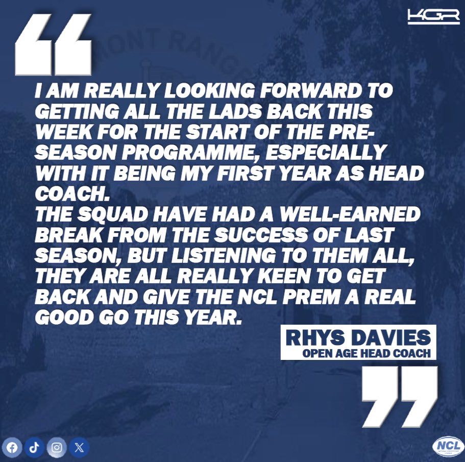 𝘾𝙊𝘼𝘾𝙃𝙀𝙎 𝘾𝙊𝙈𝙈𝙀𝙉𝙏𝙎 🗣️

With his first pre-season starting since taking on the role, New head coach <a href="/RhysDavies87/">Rhys Davies</a> gave us his thoughts ahead of the upcoming training sessions

Take a look at what he had to say below ⬇️

#UpTheMont | #TheTeamForMe | #CowshedArmy🐮🛖