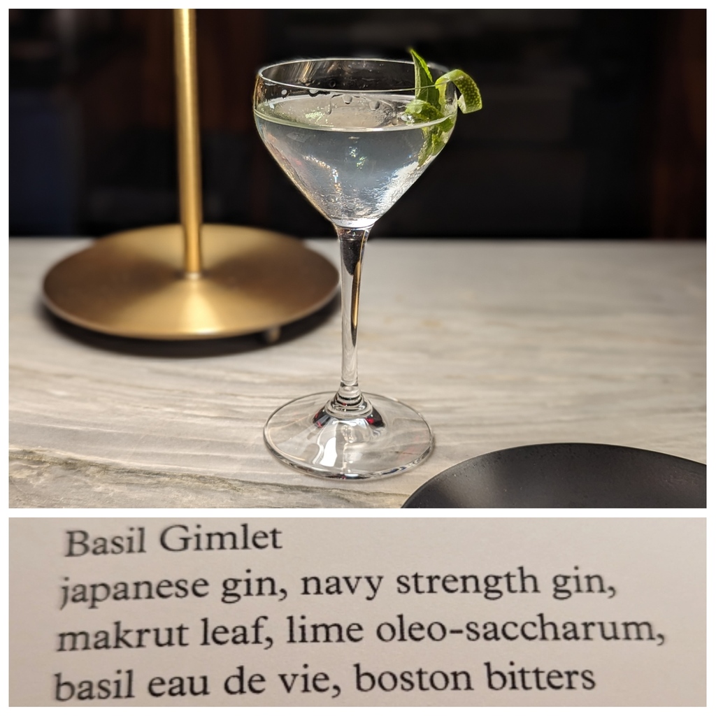 #Basil #Gimlet at #bludornhtx 🍸 #gin #ginlovers #cocktails #houston #htx #htown #houstoncocktails #houstonhappyhour