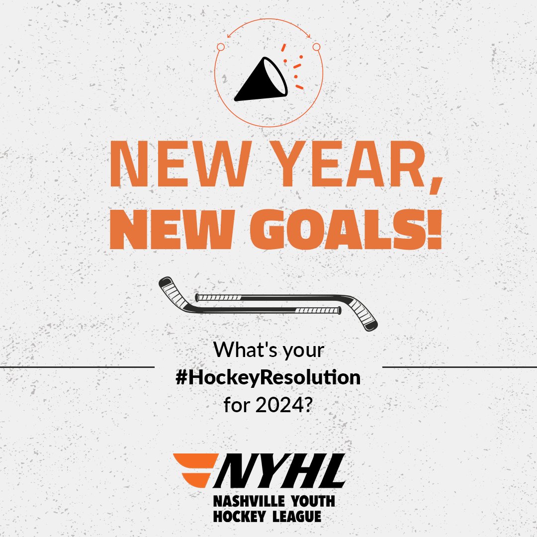 As we lace up for a new year, let's set some hockey resolutions together! Share your child's resolution in the comments. 📅👇