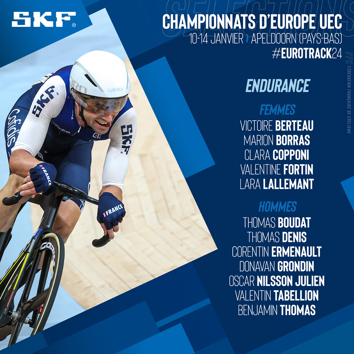 🇫🇷 Francia anuncia su lista para el Europeo a la espera de la recuperación de <a href="/gros_mathilde/">Mathilde_GROS</a>
▪️ France announces its list for #EuroTrack24 pending the recovery of  Gros
▪️ <a href="/FFCyclisme/">FFC</a> annonce sa liste pour Apeldoorn dans l'attente du rétablissement de Gros
trackpiste.com/2024/01/franci…