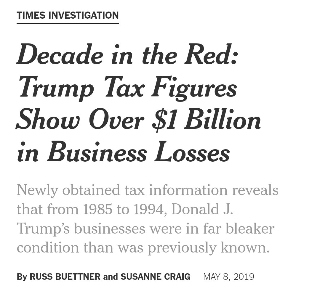 Reminder Trump lost the most money in business, ever.

#TheGOAT #ArtoftheDeal