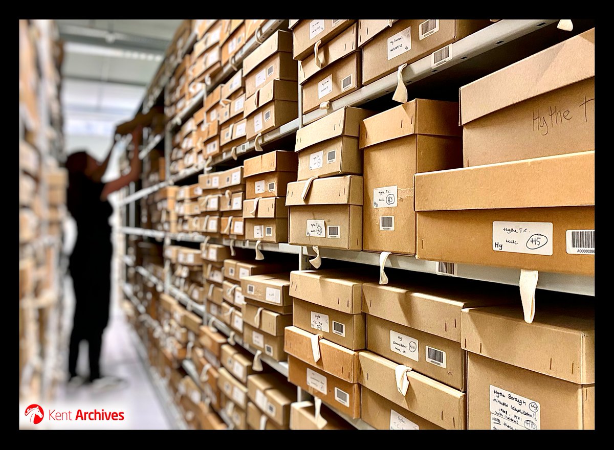 On the #TwelfthDayOfChristmas Kent Archives gave to me… over twelve kilometres of shelving 📏

Our strong room shelves are stacked with deed boxes, clamshell boxes, telescopic tubes, covered volumes and rolls… archival storage solutions as far as the eye can see!
#EYAFestive