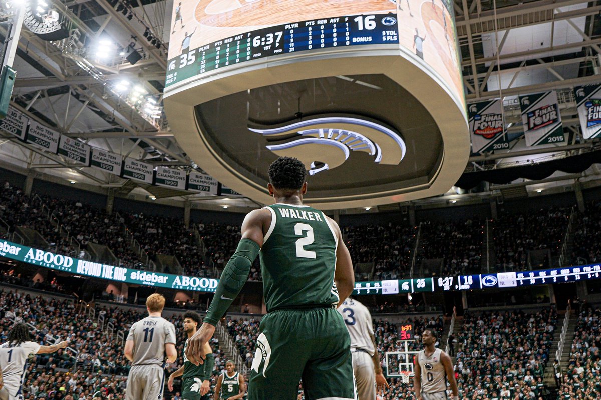 SSR_MSU's tweet photo. Michigan State Men’s Basketball opens up the new year with a 92-61 win over Penn State as Malik Hall led the team with 24 points, tied for his career high. Michigan State has won five straight games and improves to 9-5 overall and 1-2 in league play. https://t.co/0TqtxbeqbI