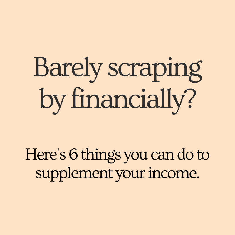 financebuzz's tweet photo. Barely scraping by financially?

Here are 6 things you can do to supplement your income, according to experts. 👌