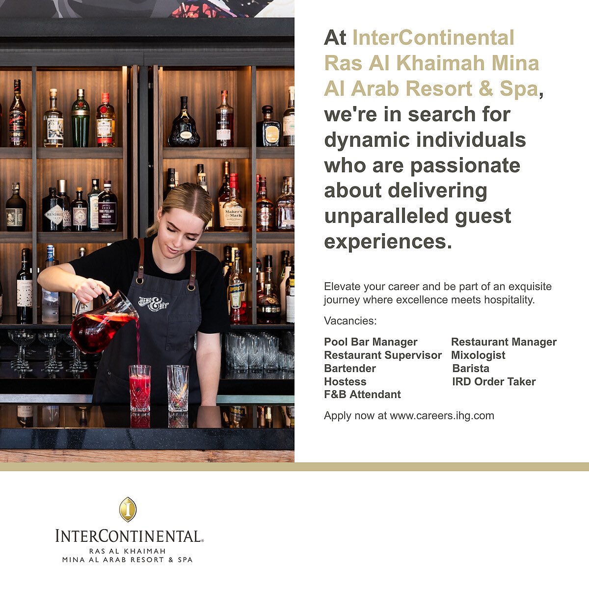 YhengBabe's tweet photo. Explore exclusive F&amp;B Roles at InterContinental Ras Al Khaimah Resort &amp; Spa! Join us and be part of our extraordinary world!

Apply now at: https://t.co/nAxd968ux6

#ihghotelsandresorts #careeropportunities #gofurthertogether https://t.co/vWoSJf1JEd