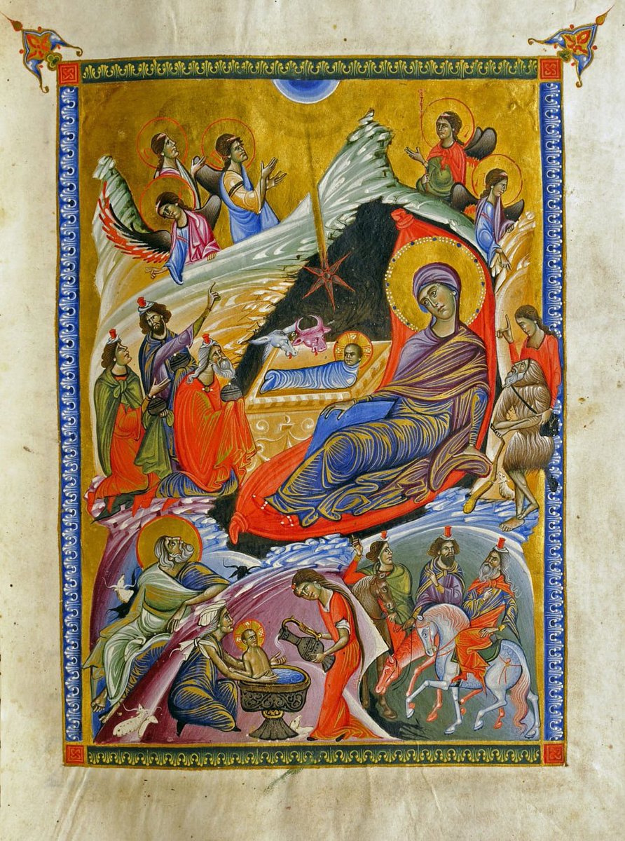 Joyeux Noël à tous les Arméniens qui fêtent aujourd’hui la Sainte Nativité. 

Une pensée particulière pour les Arméniens du #HautKarabagh qui célèbrent ce Noël loin de leurs foyers.

Nativité
Évangile de la Reine Kéran, 1272
Cathédrale arménienne Saint Jacques, Jérusalem