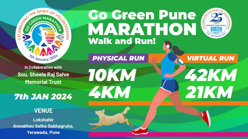 Join US. Last TWO DAYS TO GO! Run for the Planet, Celebrate 25 Years of <a href="/cydaindia25/">CYDA_India</a> ! Lace up your shoes, Pune! GO GREEN Pune Marathon 2024 on 7th January 2024 an epic celebration of fitness, community, &amp; environmental consciousness.
Registration Link:- bit.ly/CYDA_RUN