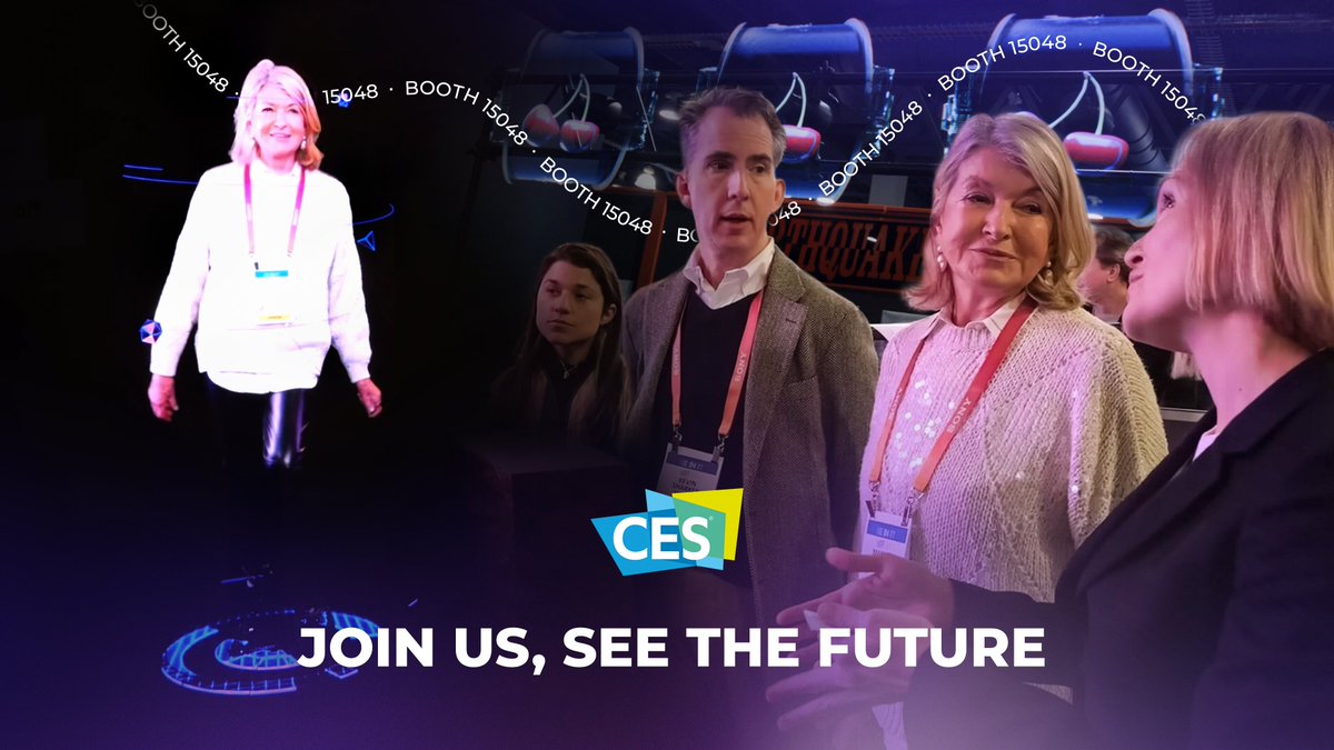 HYPERVSN's tweet photo. Across January 9th - 12th, #HYPERVSN will be at #CES2024 , in the South Hall of the Las Vegas Convention Center. 🚀 Join us at Booth #15048, where we will have a whole array of solutions perfect for the Events and Entertainment sectors. Come & experience the future of Holography! https://t.co/Kz3XaLuGsM