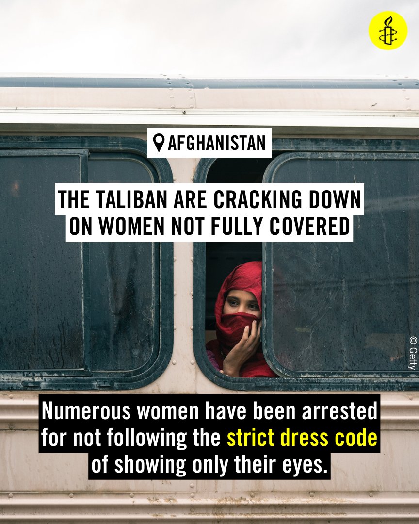 The Taliban's dress-code crackdown and arbitrary arrests is a further violation of women's freedom of movement and expression in Afghanistan. The crackdown must immediately be ceased, and those detained released.