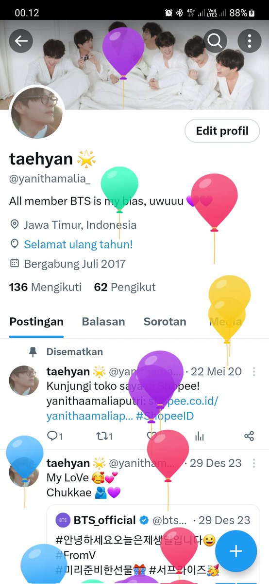 yanithamalia_'s tweet photo. Aaw kangen balon-balon terbang. Thakyou 25th. Welcome 2024. Be better yuk. 🥰🤗 https://t.co/n38oorcyKS
