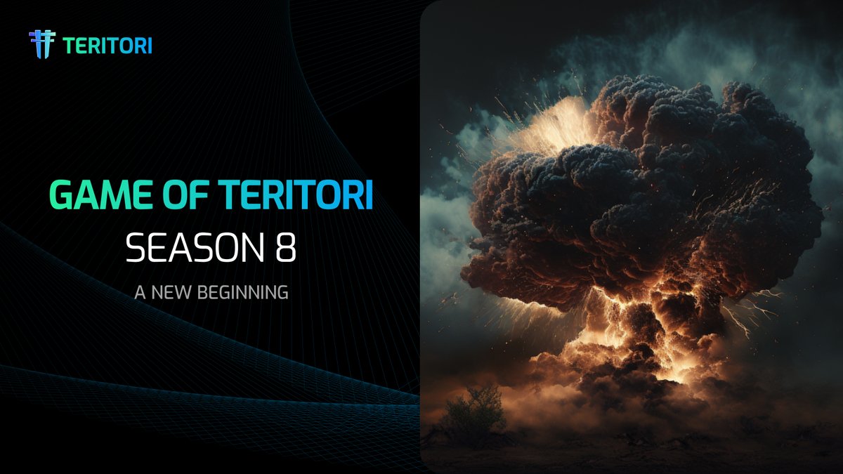 Introducing the Game of Teritori Season 8 ⛩️

- Offchain &amp; Onchain quests
- 30 days
- 1.2M $TORI

Gl Teritorians: medium.com/teritori/game-…