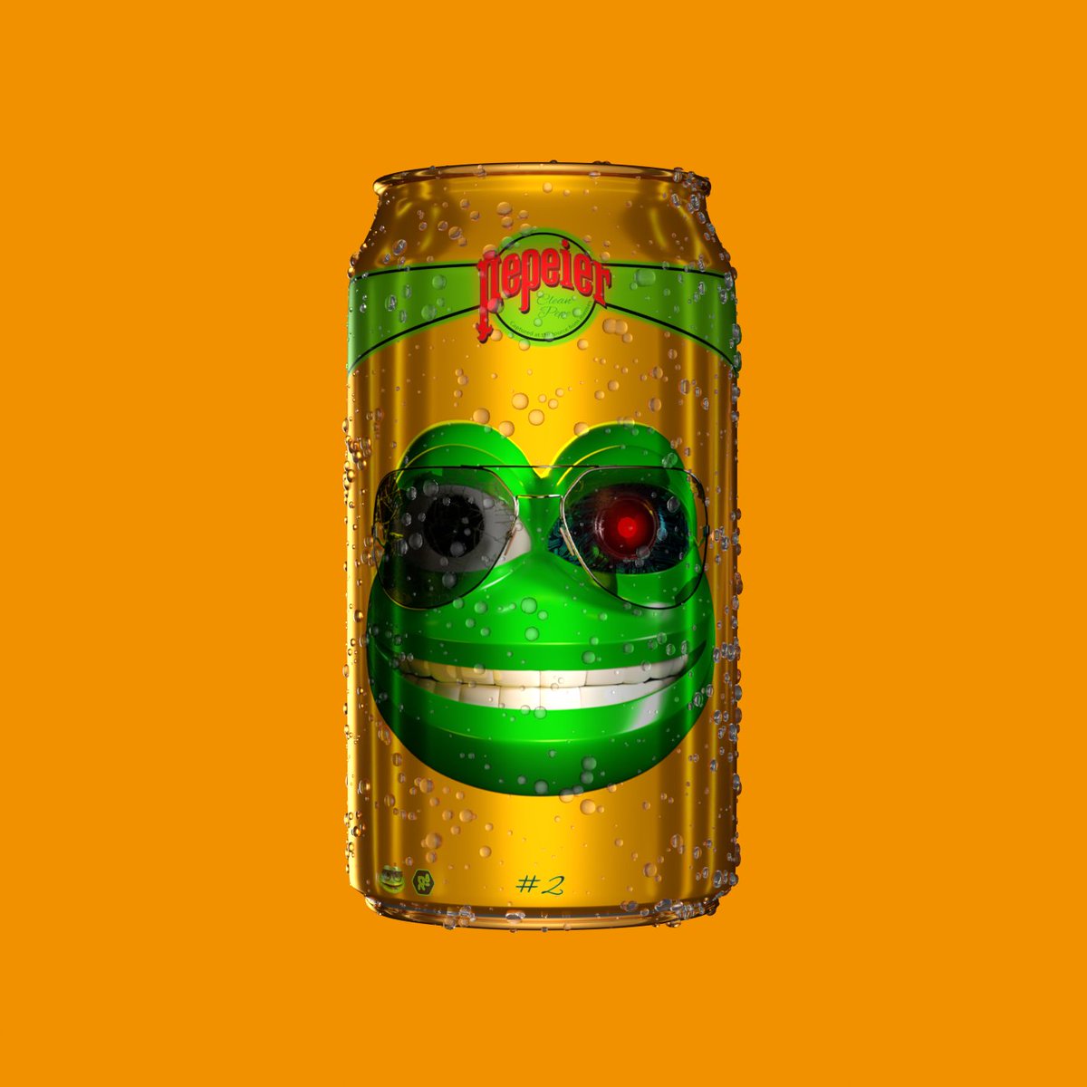 RichwaterNFT's tweet photo. Clean Pepe #2 is on auction with only 2 hours left....
Winner also recvieves the LTD @pepeier Clean Pepe matching can. 
Link in the replies 👀 https://t.co/nxDFMZeMNm