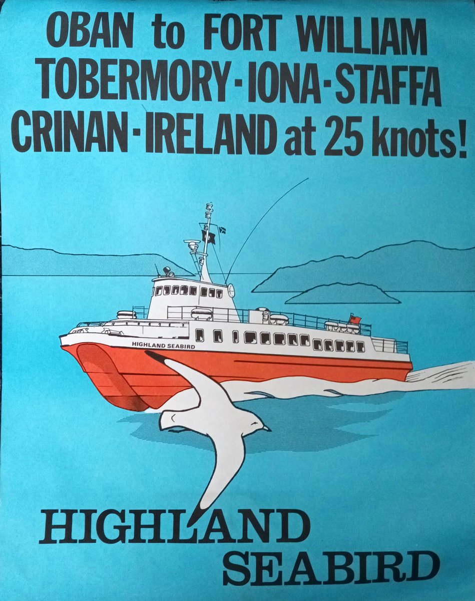 Western_Ferries's tweet photo. She was, without doubt, the coolest catamaran on the west coast. Let’s hear it for Highland Seabird 🤩 #FBF https://t.co/EtyvBKiDsQ