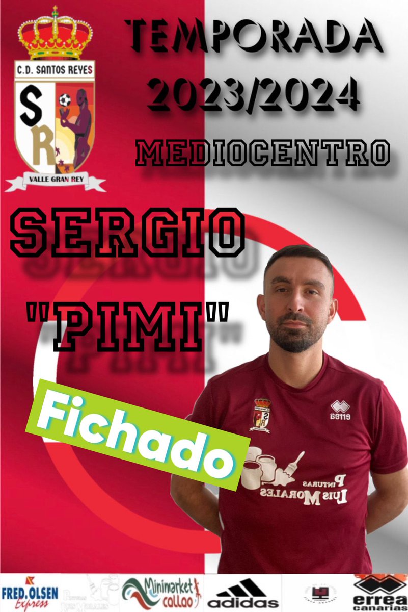CdSantosReyes's tweet photo. 🚨FICHAJE🚨
Se trata de Sergio "PIMI"👏
MEDIOCENTRO✅️
Vuelve a casa otro de los nuestros🤩
➡️ Llega procedente del C.D.Sauzal,de preferente😉
➡️ Se fue y vuelve para ayudarnos a lograr los objetivos,nos aportará muchisimo👌
Bienvenido❤️🤍
#Fichado
#Pimi
#RegalosdeReyes https://t.co/5lAX9SwkkN