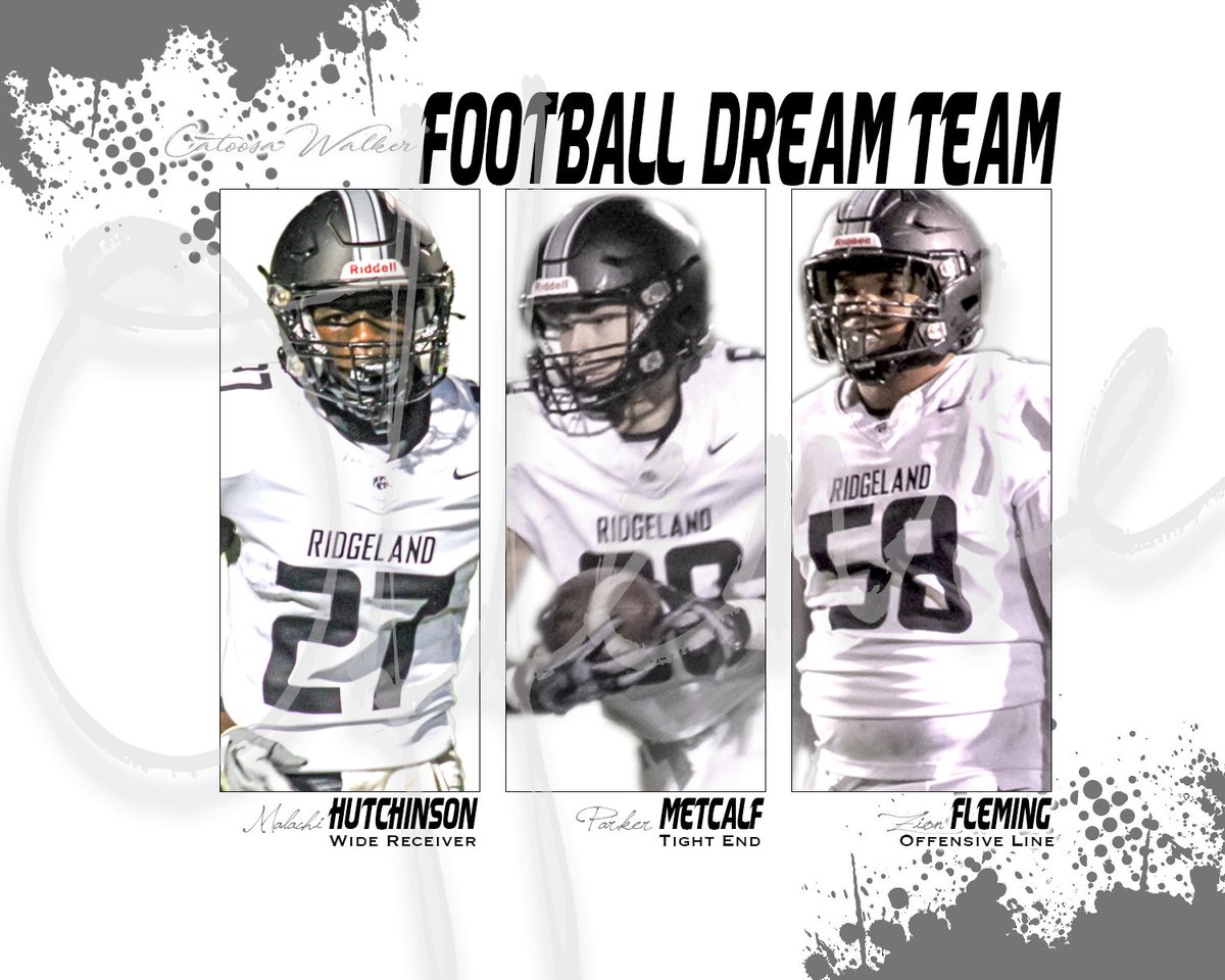 Congrats to those Panthers that were selected to the Catoosa Walker Football Dream Team Offense <a href="/ParkerMetcalf/">Parker Metcalf</a> <a href="/MalachiHutchin7/">Malachi Hutchinson</a> <a href="/RidgelandVideo/">Ridgeland Video</a>