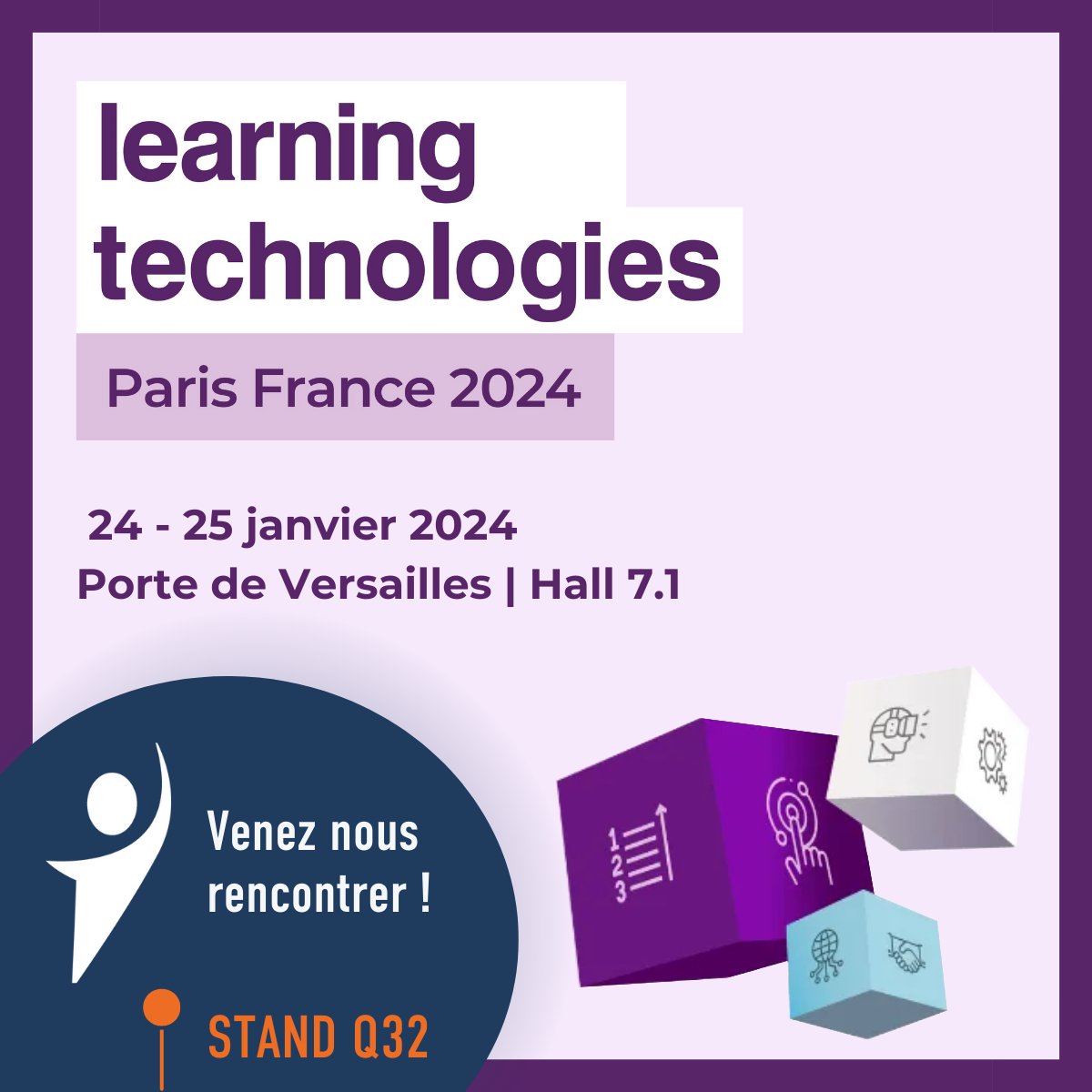 TrainingOrcFR's tweet photo. 📅 𝐋𝐞𝐚𝐫𝐧𝐢𝐧𝐠 𝐓𝐞𝐜𝐡𝐧𝐨𝐥𝐨𝐠𝐢𝐞𝐬 𝐅𝐫𝐚𝐧𝐜𝐞 𝟐𝟎𝟐𝟒 📅
Venez rencontrer nos experts les 𝟐𝟒 𝐞𝐭 𝟐𝟓 𝐣𝐚𝐧𝐯𝐢𝐞𝐫, à Paris, 𝐒𝐭𝐚𝐧𝐝 𝐐𝟑𝟐, et découvrir comment optimiser votre activité Formation.
👉 https://t.co/PHxadhFy7V https://t.co/1C67wnDXeO