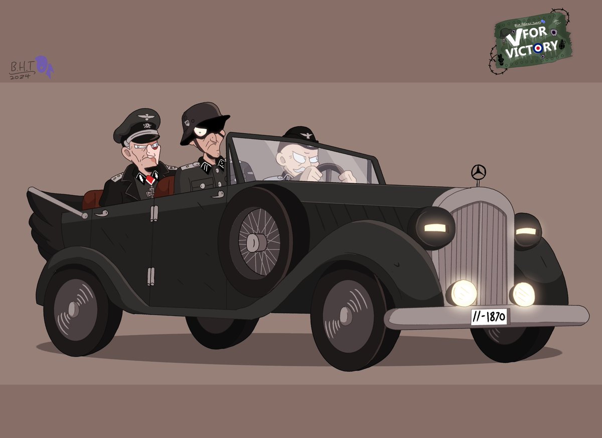 BlueHelmetToons's tweet photo. V for Victory - Ludwig's car

#bhtvforvictory #ww2 #worldwar2 #oldfashioned #oldcar #1940s #vintage #vintagecar #ww2car #ww2german #ww2germany #bluehelmetoc #oc #ocs #myoc #myocs #originalcharacter #art #artwork #myart #digitalart #digitaldrawing #drawing #cartoon https://t.co/rdYXKnFaMM