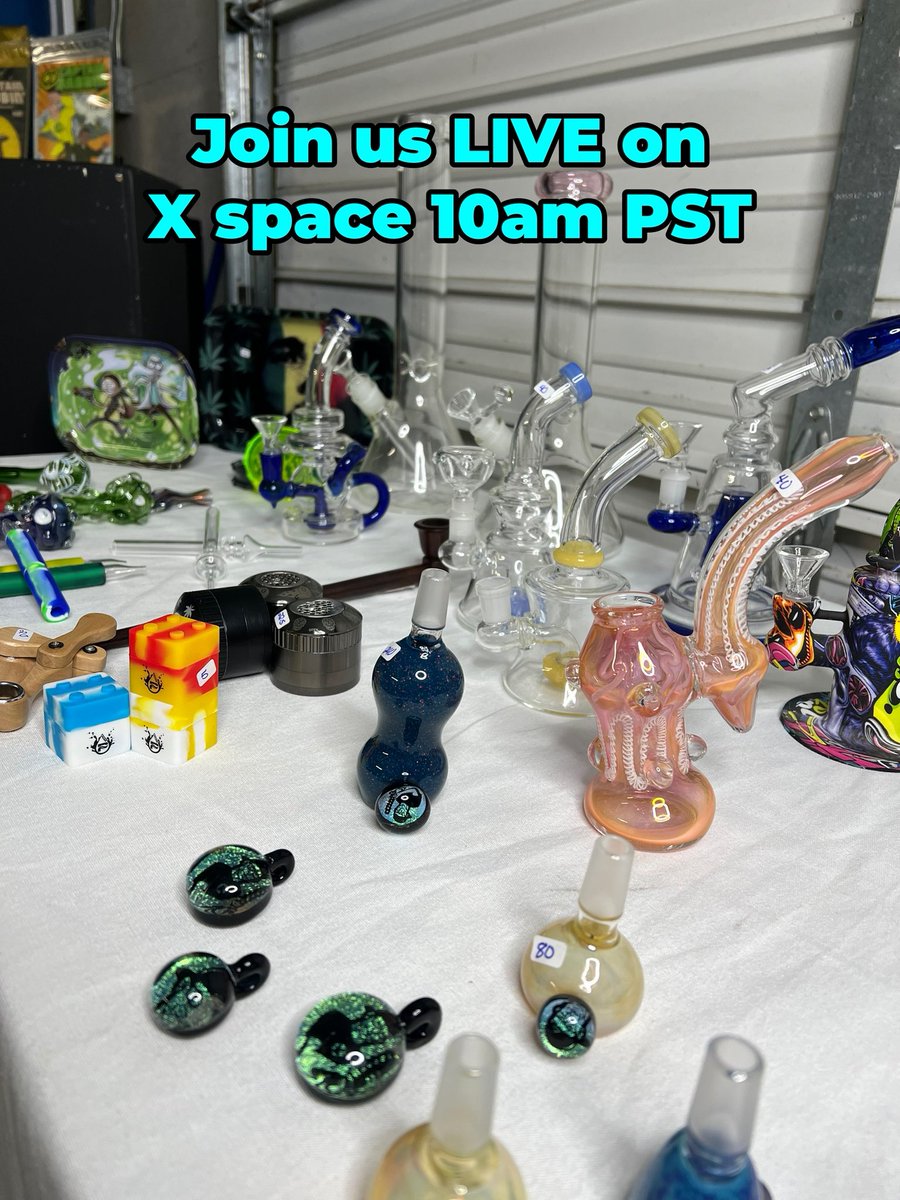 special_k_nft's tweet photo. We will be LIVE on the X Space at 10am PST for our Headshop Pop up Thingy, Thing! Donβt miss a beat and head over to join us for all your smoking needs. π―
#specialkglass #xcommunity #joinuslive #dontmissout #glass #smokingneeds #glassart #fomo #followusformore #specialkglassshop #specialkglassgang