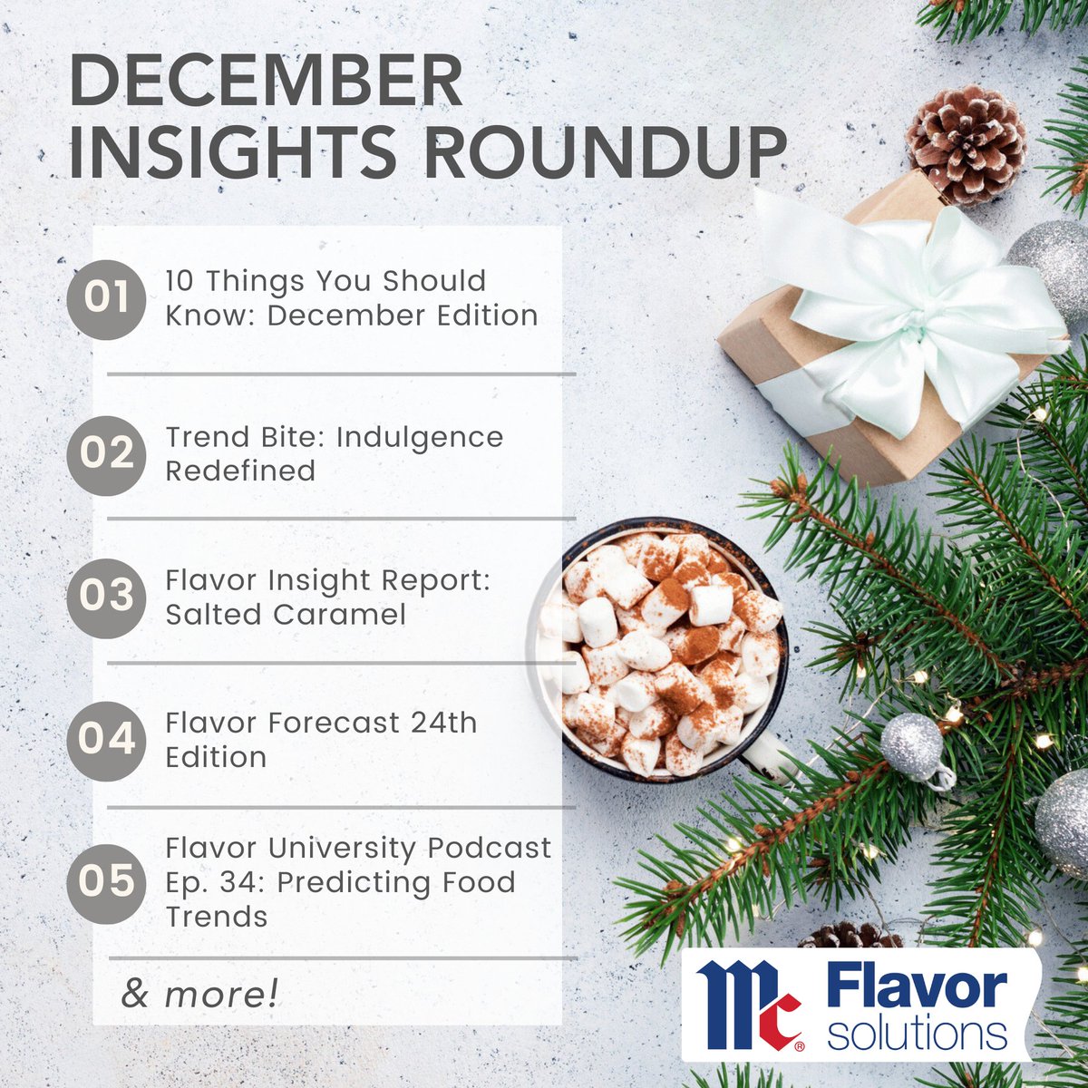 Looking for flavor inspiration for your brand? Check out our insights roundup for December! Click the link for more. fona.com/insights