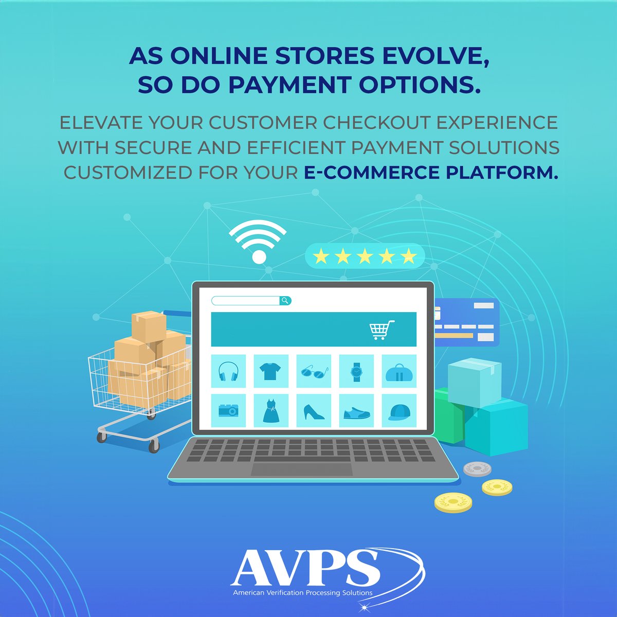 avp_solutions's tweet image. Offer a checkout process that is as simple as online shopping to maximize the potential of your online store. Find out how your e-commerce platform can be transformed by the creative payment solutions offered by AVPS.

#SimpleCheckout #AVPSolutions #AVPS #SmallBusiness