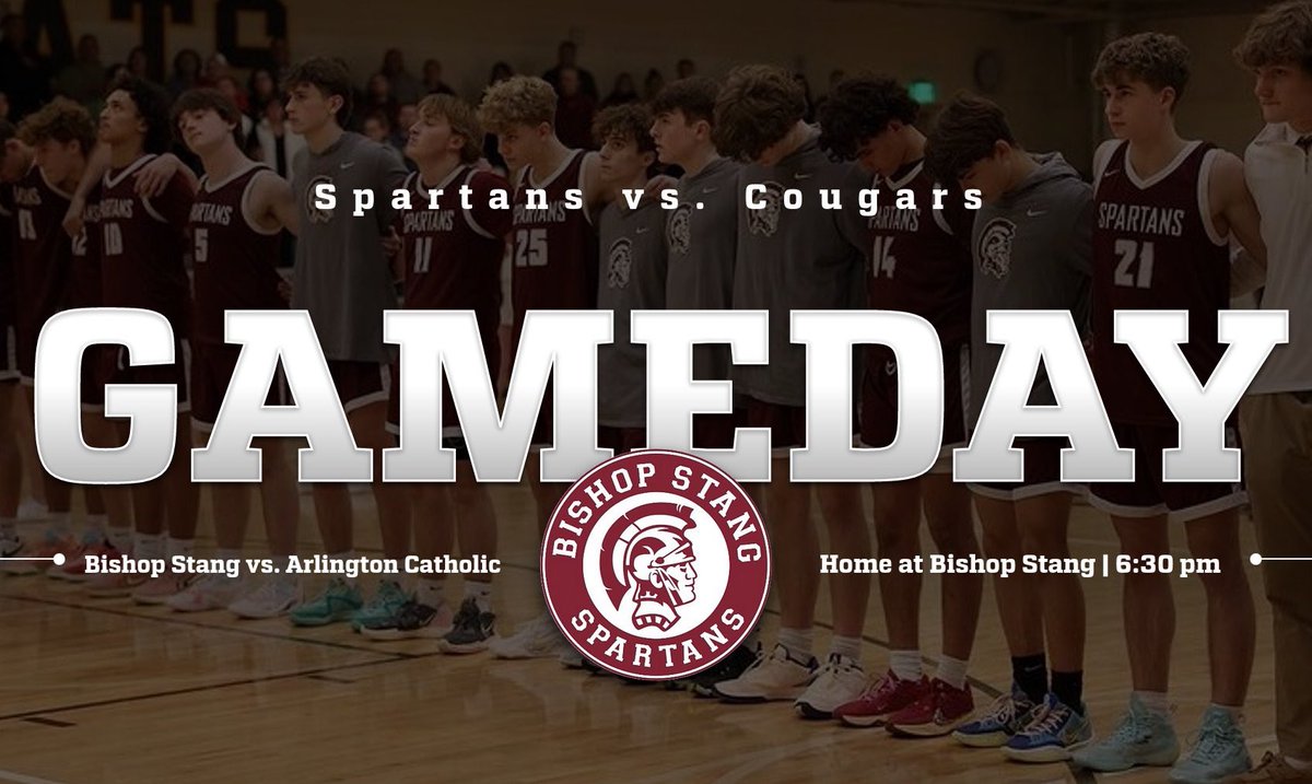 Pop out tonight for our game against Arlington Catholic. The game is 6:30 at Bishop Stang! Roll Spartans! 

<a href="/SC_Varsity/">SouthCoast Varsity</a> <a href="/keith_pearson/">Keith Pearson</a> <a href="/BishopStangAD/">Stang Athletics</a>