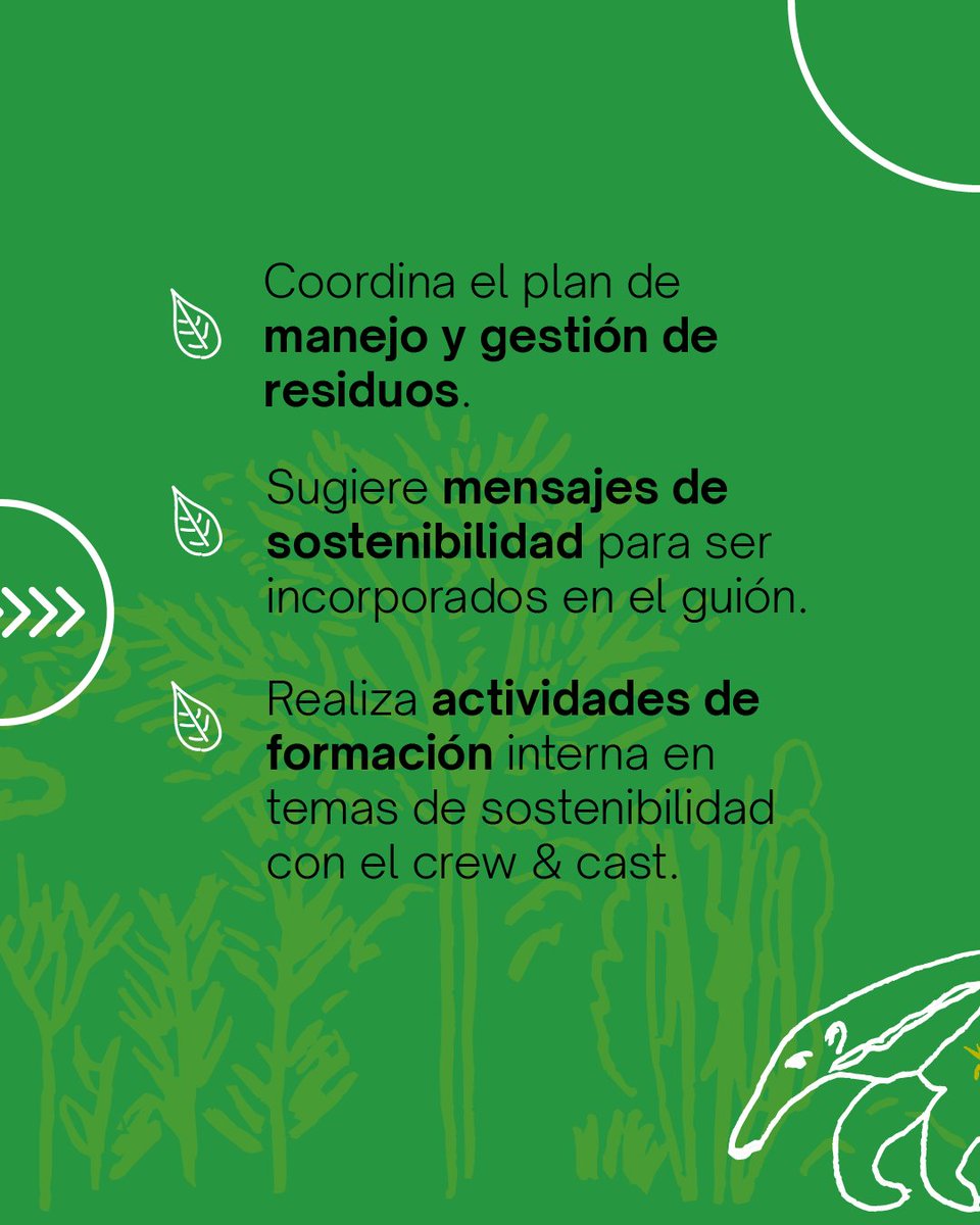 PlanetOnCol's tweet photo. El objetivo del #ecomanager es asegurar que la producción audiovisual se realice de manera sostenible, implementando prácticas y metodologías eficientes que reduzcan el impacto ambiental y promuevan la responsabilidad social. https://t.co/xo3yIHHE4r