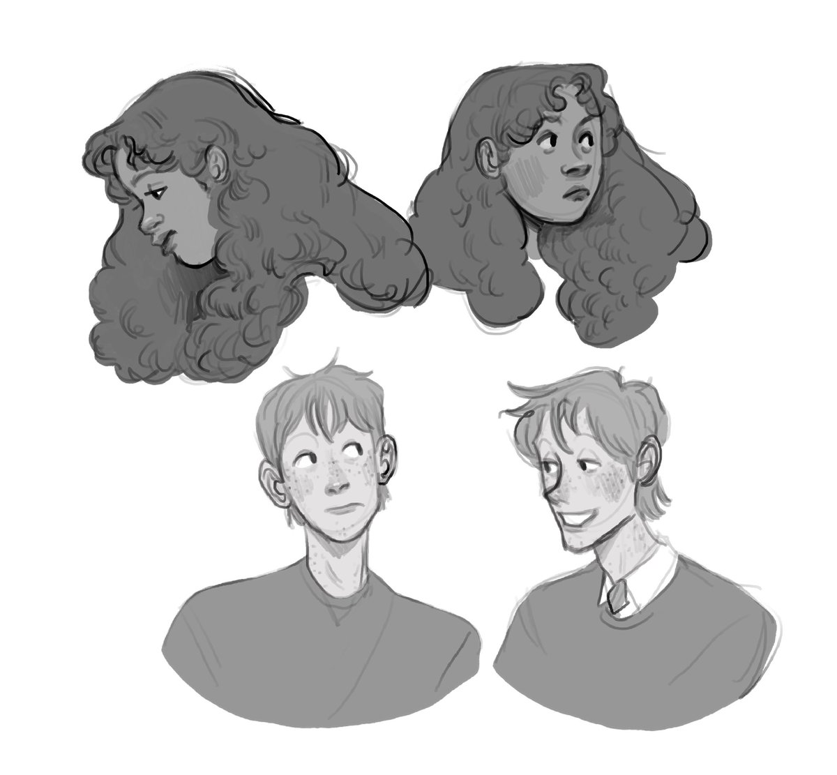 tinygxrilla's tweet photo. ron and mione doodles https://t.co/WrgkHR4l1p