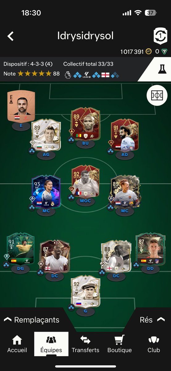 Idrys18's tweet photo. @FansdeFUT Niveau moyen 656 v 358d https://t.co/g9mX0XkFCD