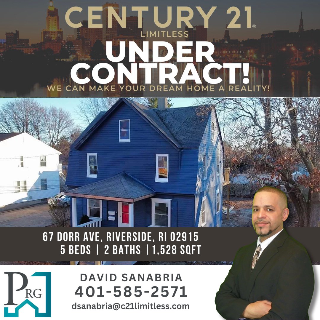 We are overjoyed to announce that 67 Dorr Ave, Riverside, RI 02915 is officially under contract! 🌟 🔐  

 Stay tuned for more updates as we move towards the exciting closing day! 📆 🎉 

#UnderContract #RiversideLiving