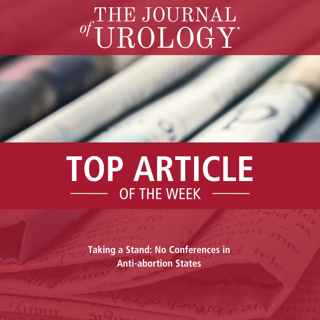 Top Article of the Week 🏆

Taking a Stand: No Conferences in Anti-abortion States

Click here to read the full article ➡️ bit.ly/3S7QOLe