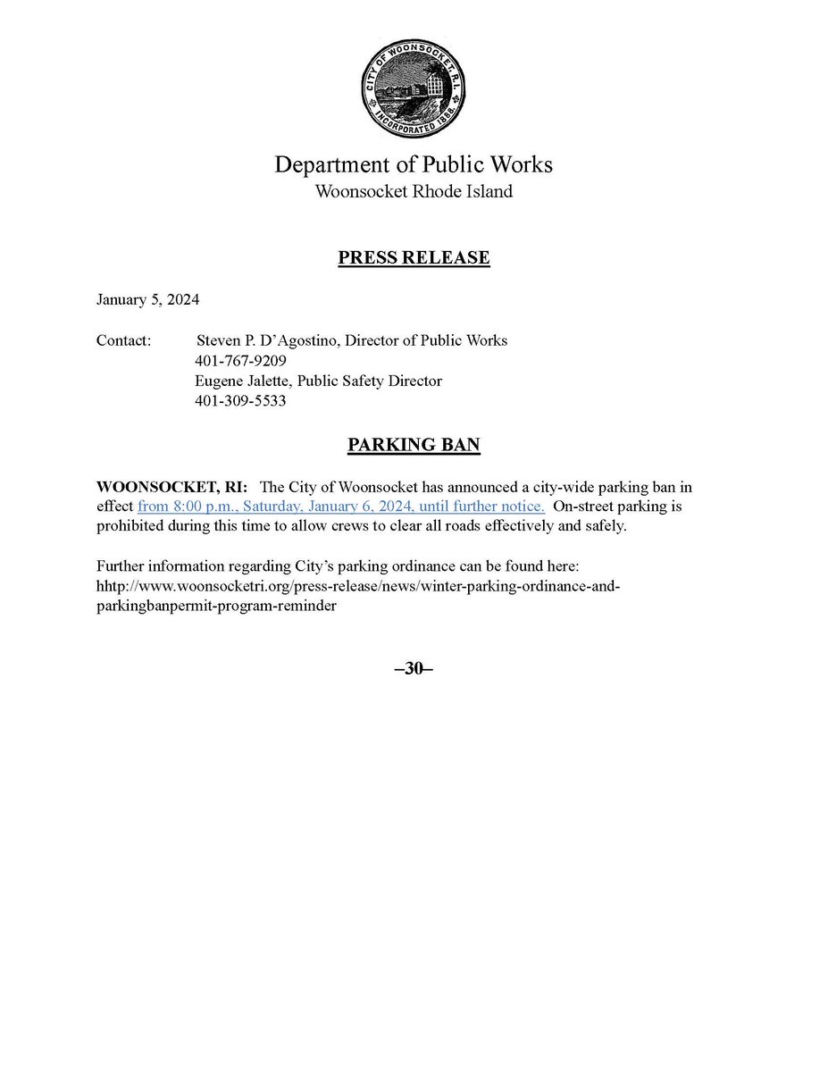 Woonsocket Police tweet media