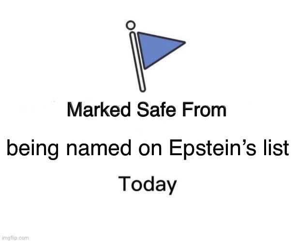 BrianCyaNide's tweet photo. #safe #Epstein #EpsteinList https://t.co/YlklYZw5yZ