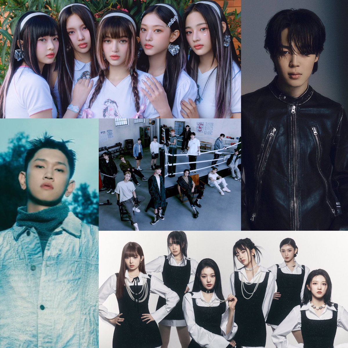 junielyoungg's tweet photo. Top 25 Best K-Pop Songs of 2023 (ranked by Billboard):
1. Super Shy — NewJeans
2. Like Crazy — Jimin
3. I Am — IVE
4. Hmm-cheat — Crush
5. Super — SEVENTEEN
…
#NewJeans #뉴진즈 #Jimin #지민 #IVE #아이브 #Crush #크러쉬 #SEVENTEEN #세븐틴 #SuperShy #LikeCrazy #IAm #Hmm_cheat https://t.co/wlSkfoII1c