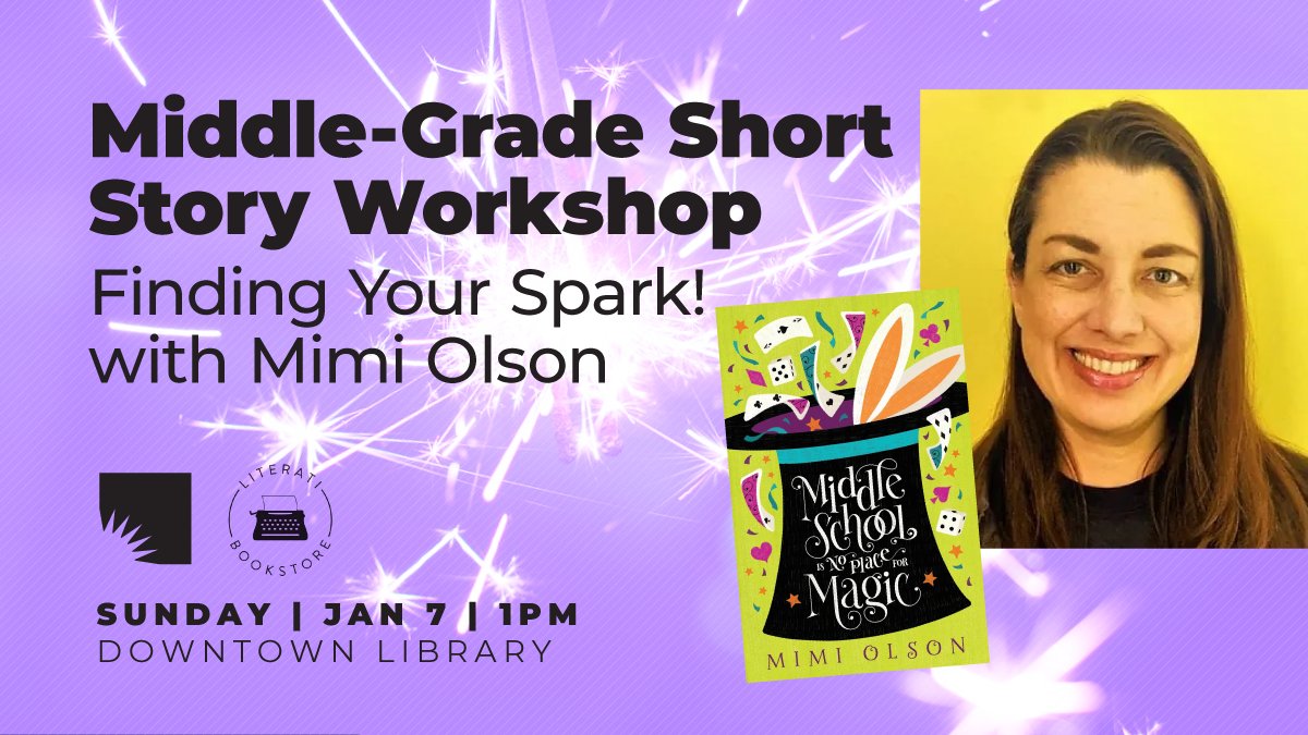 THIS WEEKEND! Gear up for AADL's It's All Write! Teen Writing Contest with @authormimiolson. This workshop with @LiteratiBkstore will teach young writers to identify the stories all around them, start their own drafts, and more! Sunday, at 1 pm Downtown. aadl.org/node/623506