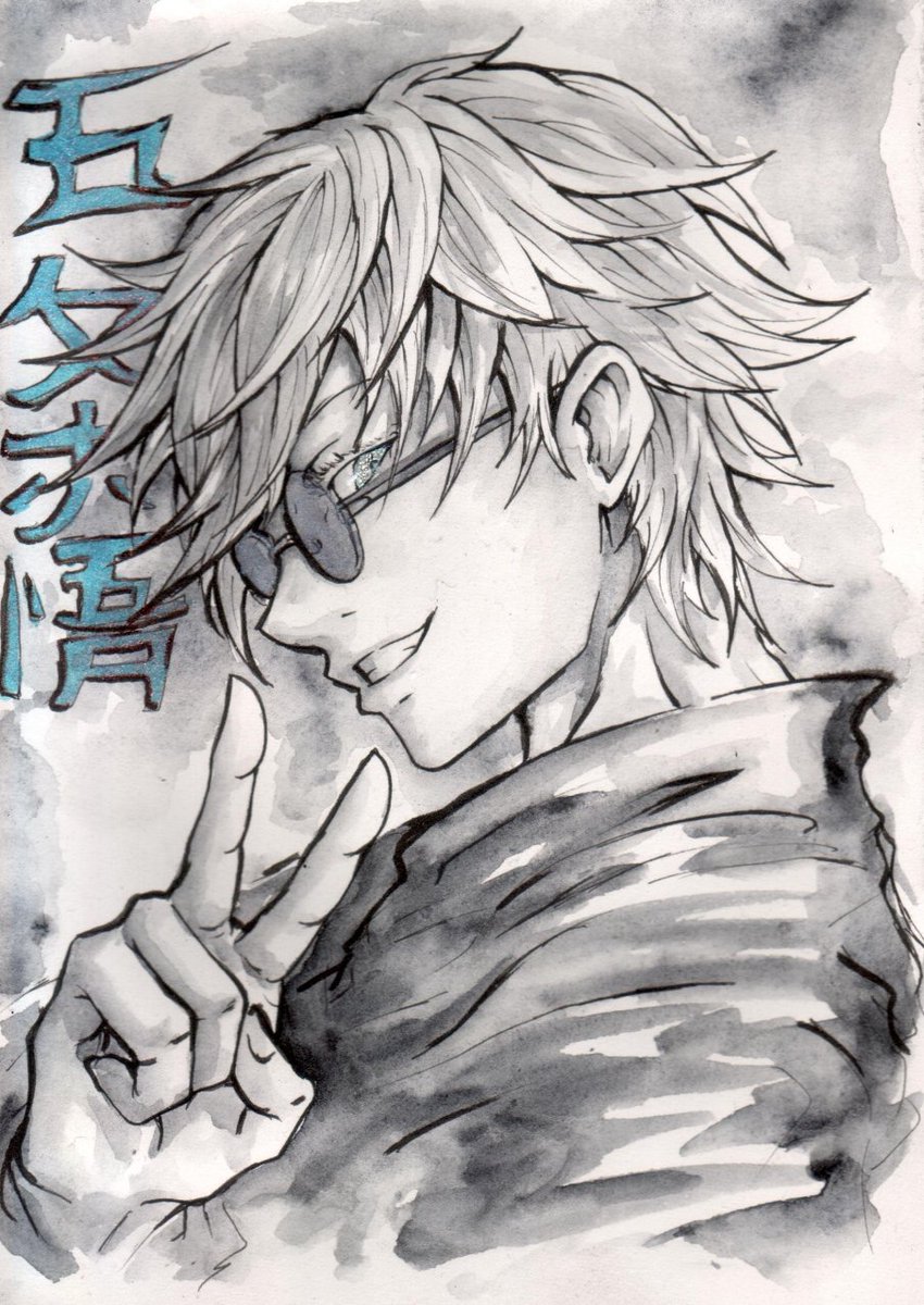 CLolth's tweet photo. This was a Christmas present for my sister.
#traditionalart #JujutsuKaisen #GojoSatoru https://t.co/qS7djVXyvS