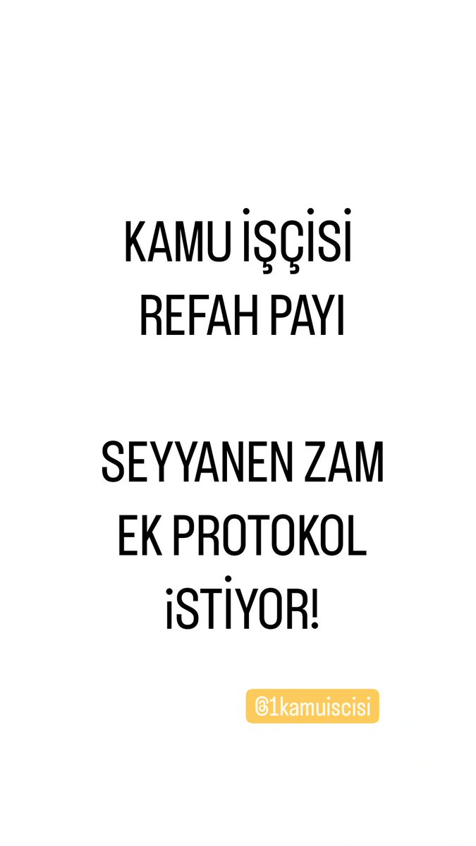 Gökhan (@turkolog421) on Twitter photo #kamuiscisimagdur
Kamu işçisi enaz zam alan kesim olmuştur. Bundan sizinde haberiniz olsun istedik belki vicdan yaparsınız.
<a href="/memetsimsek/">Mehmet Simsek</a> <a href="/RTErdogan/">Recep Tayyip Erdoğan</a> <a href="/turkiskonf/">TÜRK-İŞ</a> <a href="/hakiskonf/">HAKİŞ KONFEDERASYONU</a> #kamuiscisimagdur
Kamu işçisi enaz zam alan kesim olmuştur. Bundan sizinde haberiniz olsun istedik belki vicdan yaparsınız.
<a href="/memetsimsek/">Mehmet Simsek</a> <a href="/RTErdogan/">Recep Tayyip Erdoğan</a> <a href="/turkiskonf/">TÜRK-İŞ</a> <a href="/hakiskonf/">HAKİŞ KONFEDERASYONU</a>