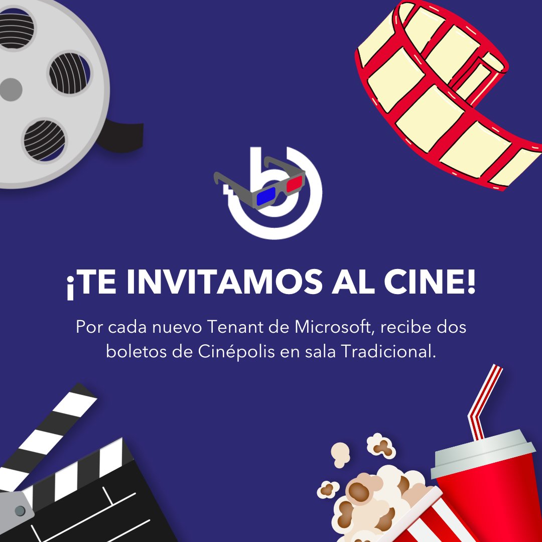 BlogicIt_it's tweet image. ¿Aún no cuentas con Microsoft 365? ¡Esta es tu oportunidad! 🌟
Por cada nuevo Tenant de Microsoft, recibirás dos boletos de Cinépolis.
¿Qué esperas para migrarte a la nube de Microsoft?

#microsoft365 #fyp