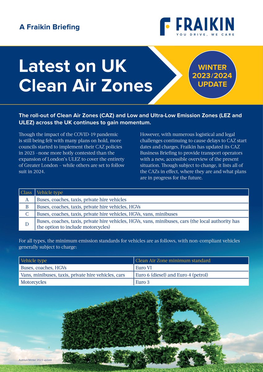 Did you know? 🤔 2024 will see Aberdeen, Dundee and Glasgow's Low Emissions Zones start charging.

For a full update on the changes, check out our latest Clean Air Zone Update below, and contact Fraikin to explore your options 👇

fraikin.co.uk/en/industry-in…